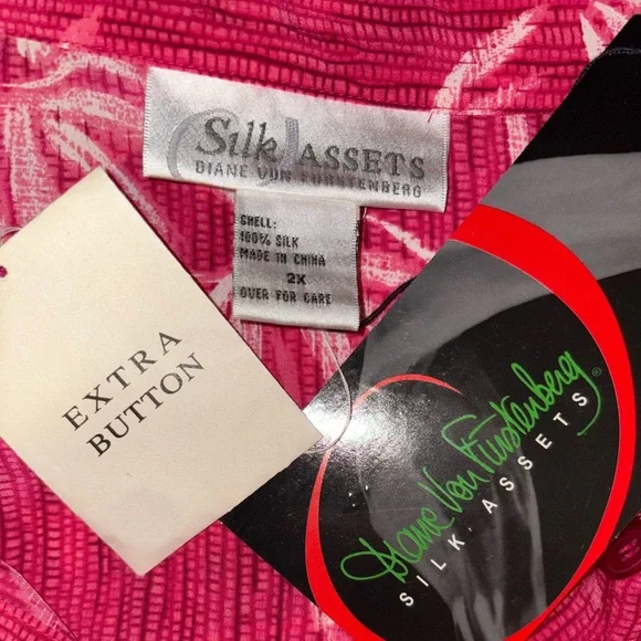 DIANE VON FURSFENBERG 100% SILK DRAWSTRING FLOWY BUTTON MAXI MIDI DRESS / KIMONO - Picture 6 of 6